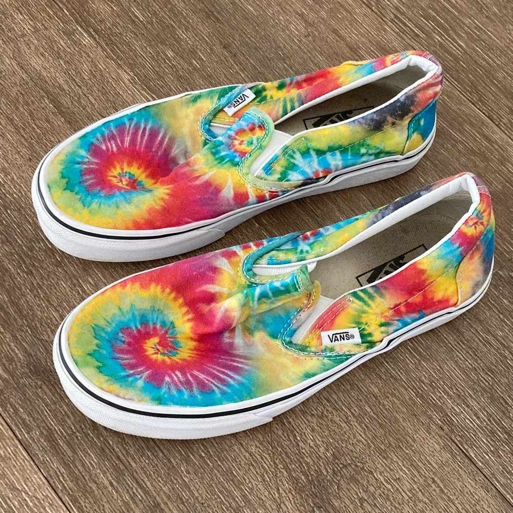 Vans Multicolor Tie-Dye Slip-Ons - Picture 1 of 3